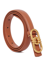 GRAVITY LOOP BELT-BROWN