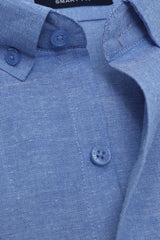 SMART WEAVE SHIRT-BLUE
