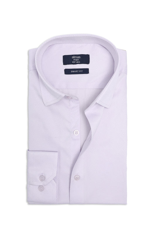 MICRO PATTERN OFFICE SHIRT-LT-PURPLE