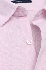 MICRO PATTERN OFFICE SHIRT-PINK
