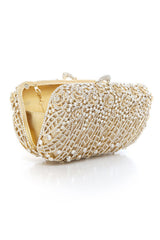 OMBRE CLUTCH-SILVER-GOLD