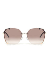 VOYAGE OVERSIZE SUNGLASSES-COFFEE