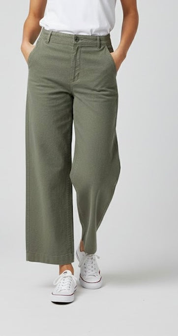 OPENFALL DENIM BOTTOM-OLIVE
