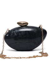 AZMIRA SHELL CLUTCH-BLACK