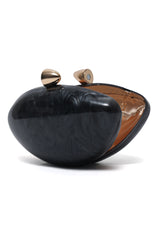AZMIRA SHELL CLUTCH-BLACK