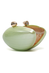 AZMIRA SHELL CLUTCH-LT/GRN