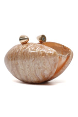 AZMIRA SHELL CLUTCH-GOLD