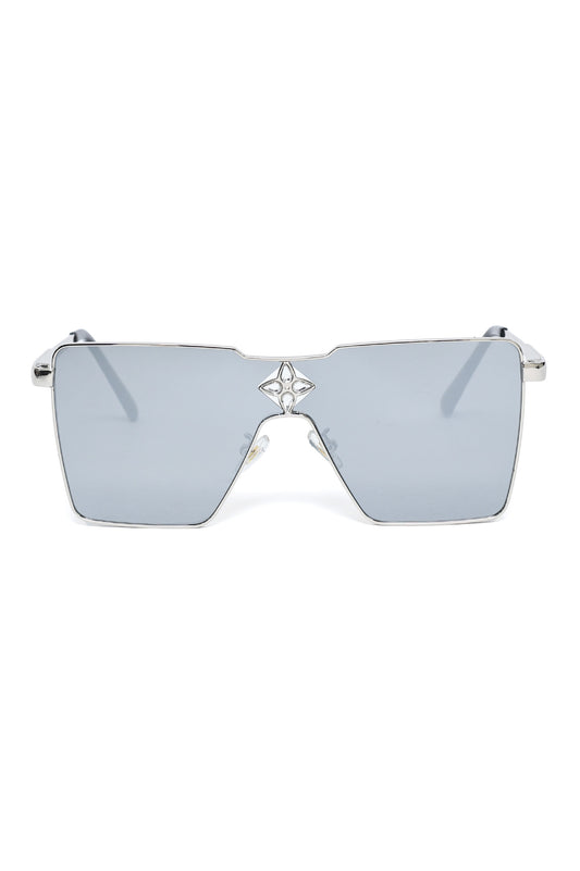 TREND ICON SHIELD PREMIUM SUNGLASSES-BLACK