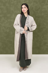 ORNATE EASE SWEATER-BEIGE