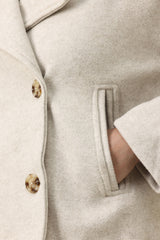 CLOUD STITCH ROBE COAT-KHAKI