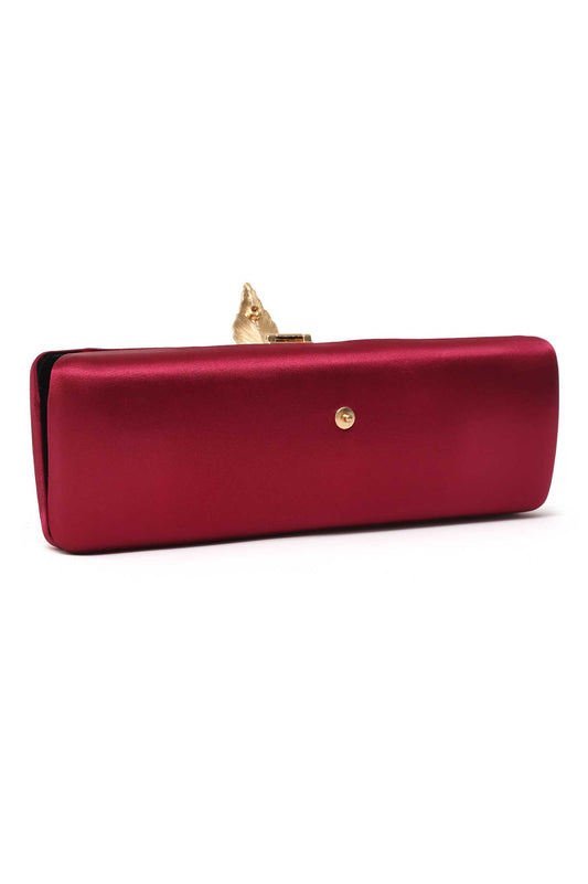 LEAFLINE CHARM CLUTCH-WINE