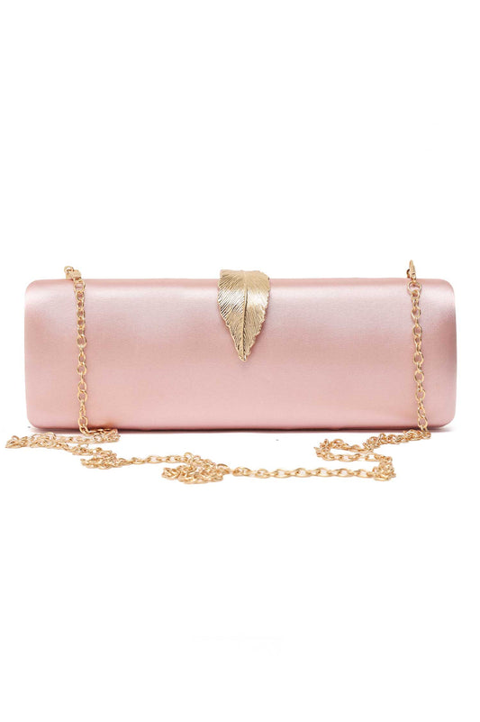 LEAFLINE CHARM CLUTCH-PINK