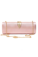 LEAFLINE CHARM CLUTCH-PINK