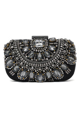 ROYAL CONSTELLATION JEWEL CLUTCH-BLACK
