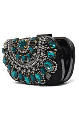 ROYAL CONSTELLATION JEWEL CLUTCH-GREEN