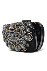 ROYAL CONSTELLATION JEWEL CLUTCH-BLACK