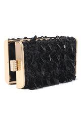MIDNIGHT GLAM SEQUIN CLUTCH-BLACK
