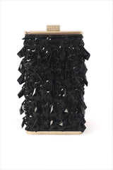 MIDNIGHT GLAM SEQUIN CLUTCH-BLACK