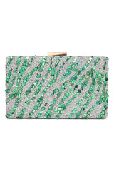 MOSIAC STATEMENT CLUTCH-GREEN