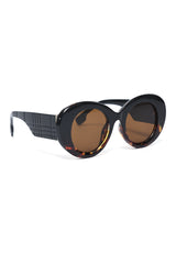 CHIC OVAL SUN GUARD-LEOPARD