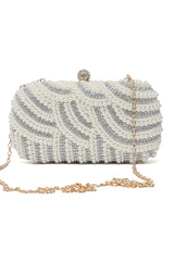 EMPRESS EVENING CLUTCH-WHITE