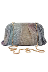 EMERALD LUXE GATHERED CLUTCHED-MULTI