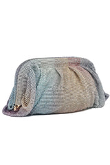 EMERALD LUXE GATHERED CLUTCHED-MULTI