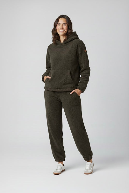 HOMEHAVEN COZY CO-ORD SET-OLIVE