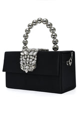 GALA JEWEL CLUTCH-BLACK