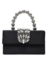 GALA JEWEL CLUTCH-BLACK