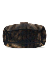 SLEEK LUXURIOUS CLUTCH-BLACK/GOLD