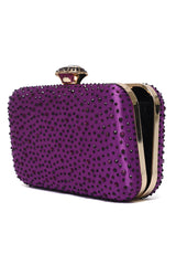 CLASSIC TIMELESS CLUTCH-PURPLE