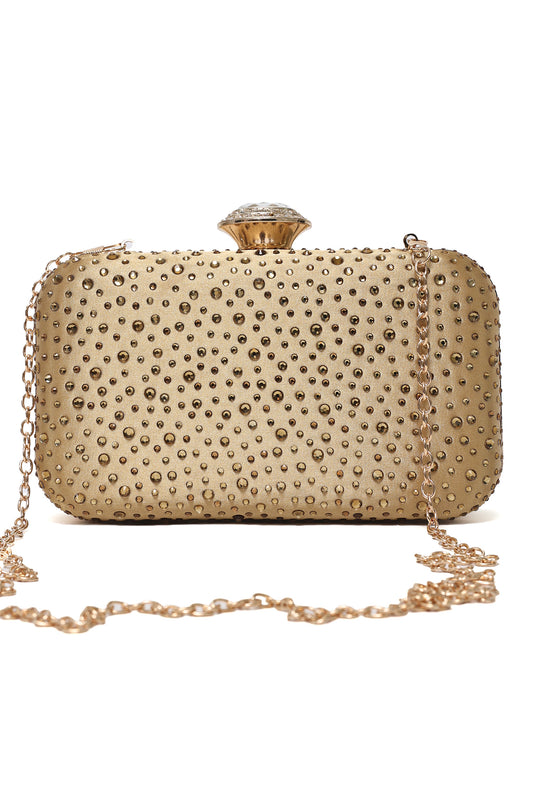 CLASSIC TIMELESS CLUTCH-GOLD