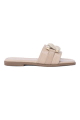 MARINA TWIST SLIDE-BEIGE