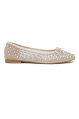 TWINKLE MESH EMBELLISHED-BEIGE