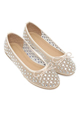 TWINKLE MESH EMBELLISHED-BEIGE