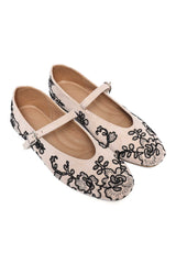 PETAL SEAM SHOE-BEIGE