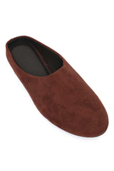 PLUSH TOUCH MULE-BROWN