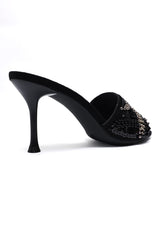 BLOOM STILETTO HEELS-BLACK