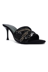BLOOM STILETTO HEELS-BLACK