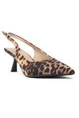 WILD GLAMOUR SLINGBACK HEELS-LEOPARD