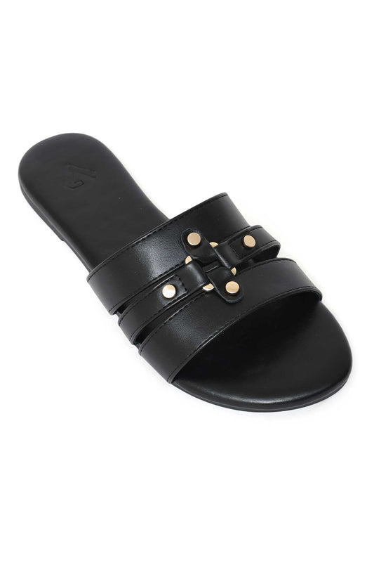 DUSK STUD SLIDE-BLACK