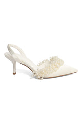 PEARL SLINGBACK-WHITE