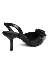 AURORA LUSTER HEEL-BLACK
