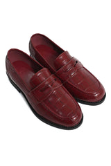 REGAL CROC MOC LOAFER-MAROON