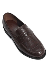 REGAL CROC MOC LOAFER-BROWN