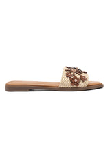 VACATION WEAR SLIDE-BEIGE/BRWN