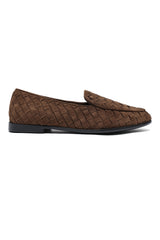 TEXTURED DRESS LOAFERS-OLIVE