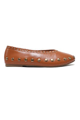 SOCIAL GLAM FLATS-TAN
