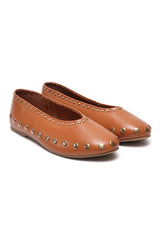 SOCIAL GLAM FLATS-TAN